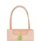 Longchamp -Cartera Longchamp plegable de nylon con cierre y asa larga, Le pliage L Rosado