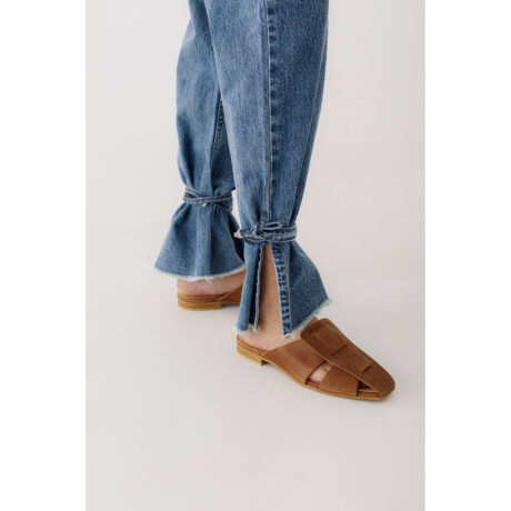 Jean Straight Belt Celeste