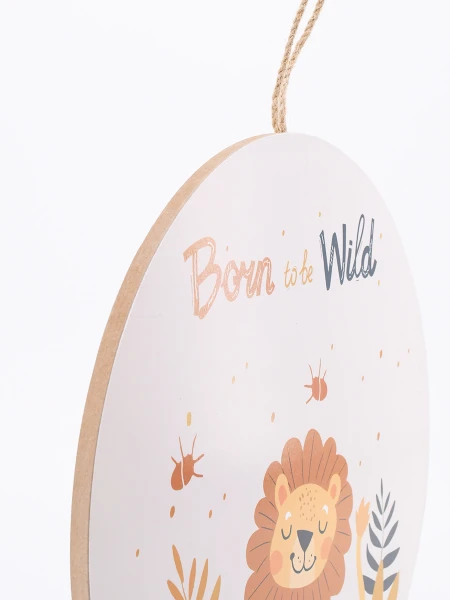 ADORNO PARED LEON BEIGE