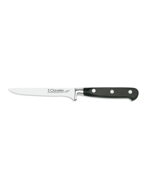 CUCHILLO DESHUESAR 13CM C/ PVC MANGO NEGRO FORGE 3CLAVELES CUCHILLO DESHUESAR 13CM C/ PVC MANGO NEGRO FORGE 3CLAVELES