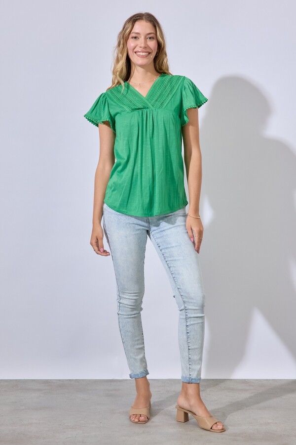 Blusa Puntilla VERDE