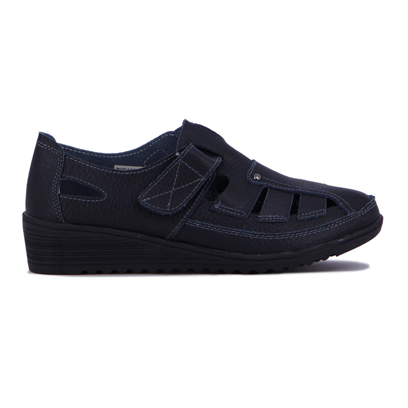 Wonder Guillermina Casual C/velcro S/ Corrida Alta - Negro Negro