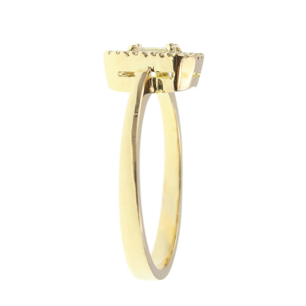 Anillo Audrey en oro amarillo 18k con brillantes Anillo Audrey en oro amarillo 18k con brillantes