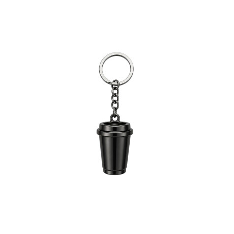 Llavero accesorios café de metal Vaso