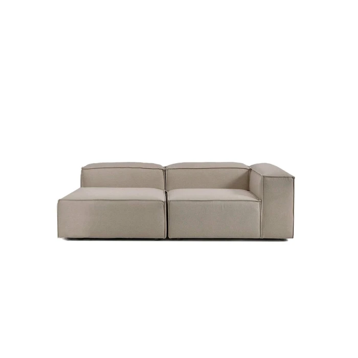 Sillón Nicole Esquinero Doble Derecho Gris
