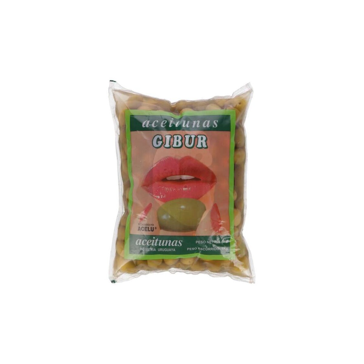 ACEITUNAS GIBUR C/CAROZO 1KG 