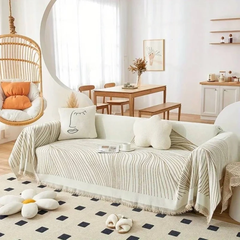 Manta para Sillon y Cama con diseños Marrón 230cm