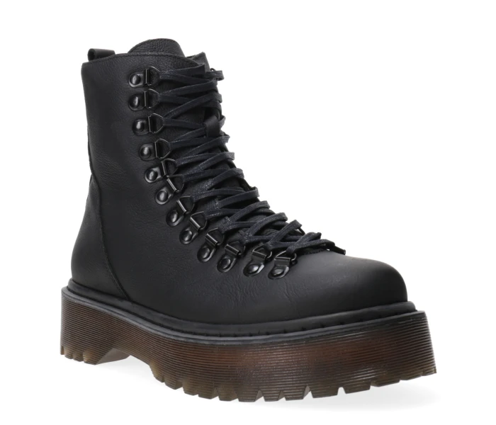Bota PIXIES acordonada con plataforma Black