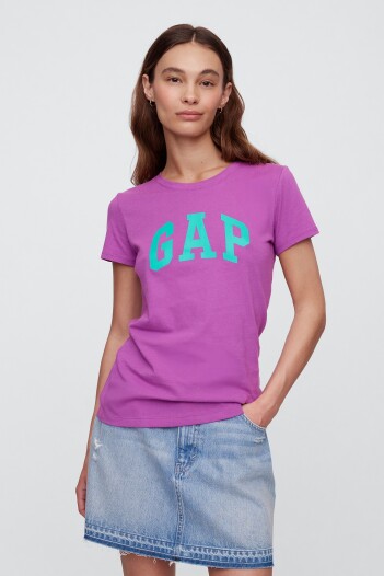 Remera Logo Gap Mujer Cattelya Orchid 183223