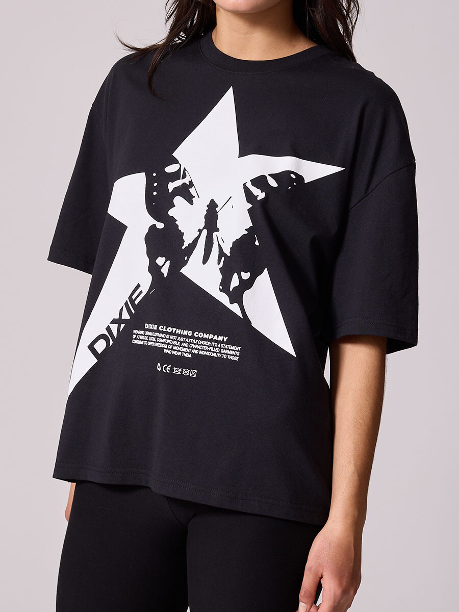 T-SHIRT BETY DIXIE - Negro 