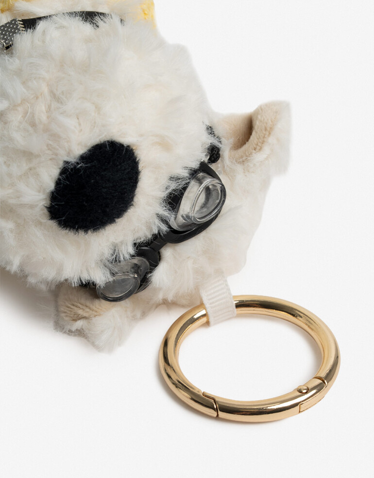 Llavero Cozy Llavero Y Bag Charm Peluche Perrito - Combinacion Multicolor