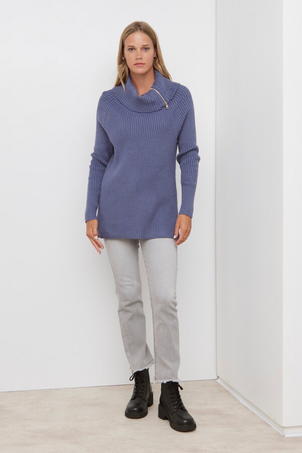 Buzo Zip AZUL
