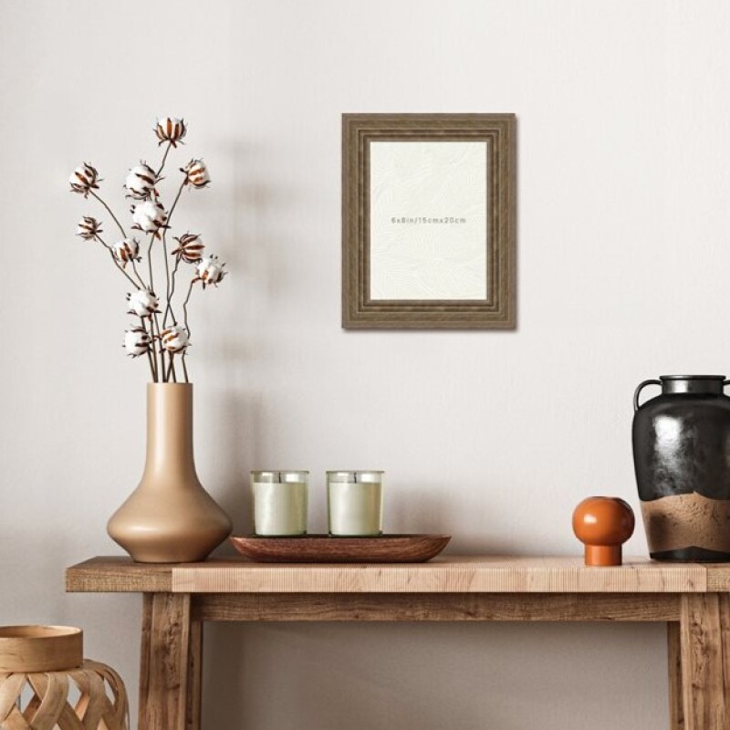 PORTARRETRATO MDF 20x25CM MOLDEADO NATURAL PORTARRETRATO MDF 20x25CM MOLDEADO NATURAL