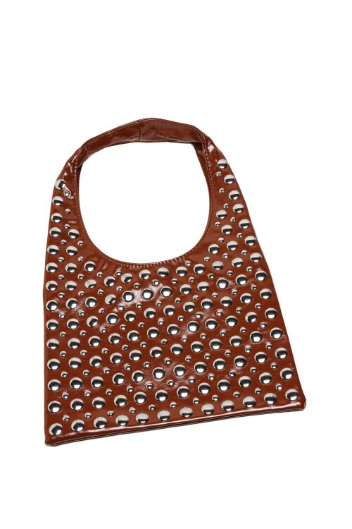 Bolso Tachas Tostado