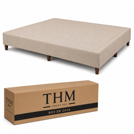 Sommier King HAMPTONS Hybrid Scandium Smart Box Beige