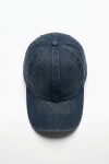 Cap washed pespuntes azul