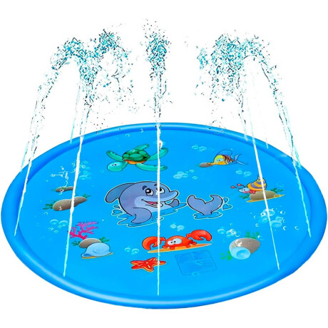 Piscina Inflable Niños Con Rociador De Agua 170 Cm Celeste1