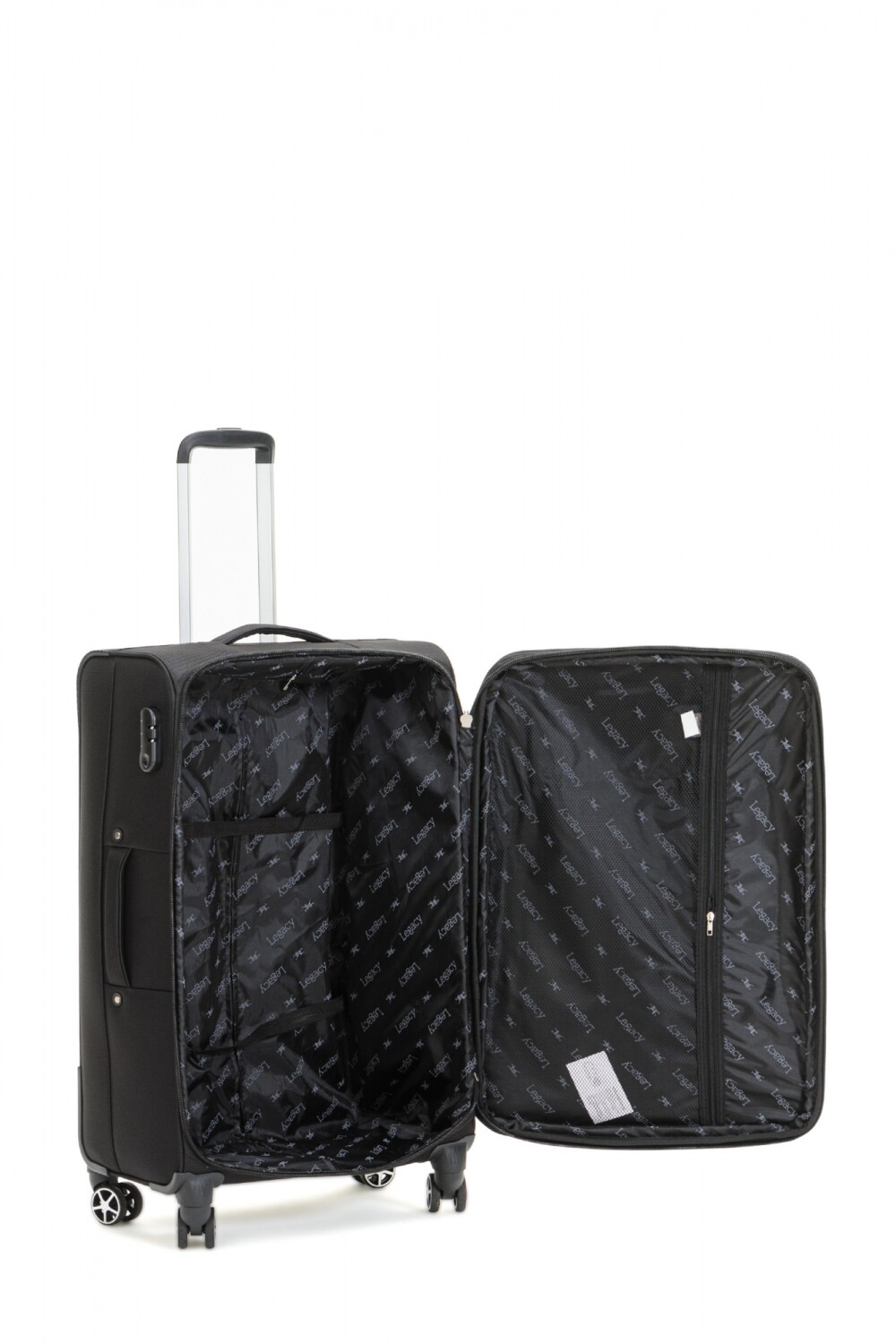 VALIJA DE TELA SEMI RIGIDA Negro