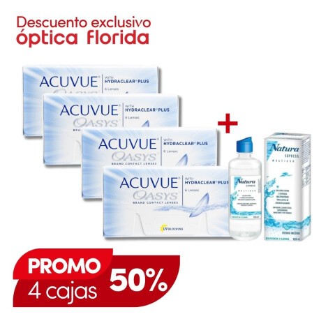 Acuvue Oasys - PROMO 4 Cajas + Renú Natura Acuvue Oasys - Promo 4 Cajas + Renú Natura