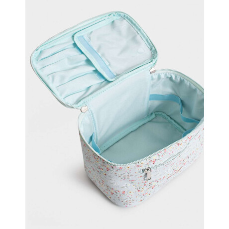 Portacosméticos Cuerina Estampado Flores