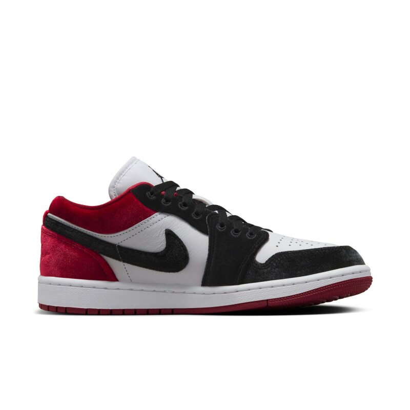 Championes Air Jordan 1 Bajo Se de Mujer Negro