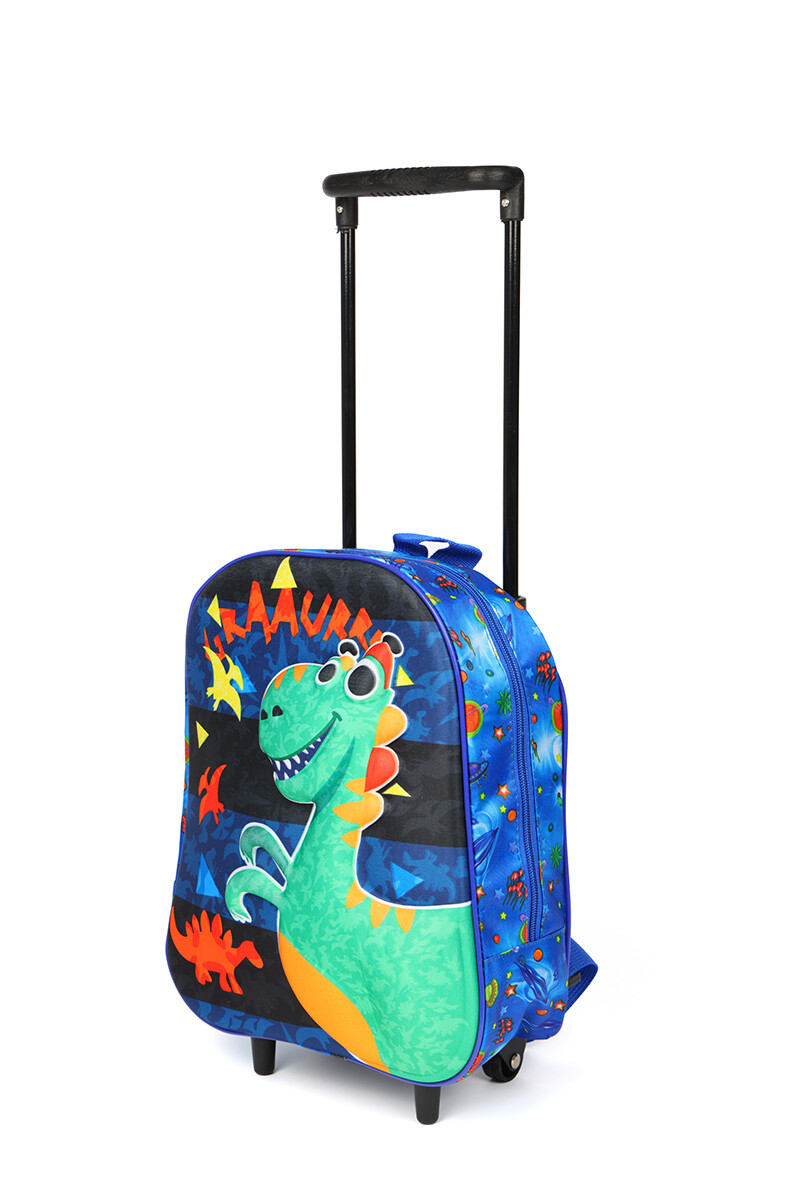 Mochila infantil con ruedas Dino