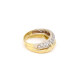 Anillo En Oro 18K Combinado Con Brillantes Anillo En Oro 18K Combinado Con Brillantes