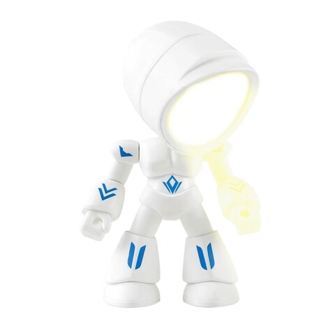 Lampara Portatil Inalambrica Led Escritorio Heroe Veladora Color Variante Blanco