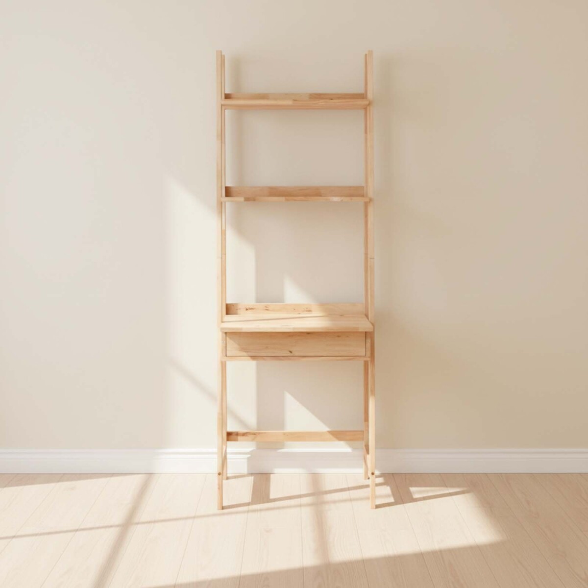 ESTANTERIA ESCRITORIO - MADERA NATURAL-BEIGE MONTANA 