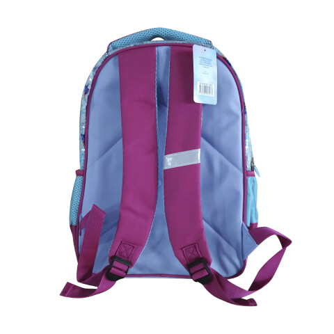 Mochila Infantil 3D Tafeta Grande 40 x 30 cm Frozen VIOLETA