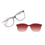 Lentes 2 En 1 Chilli Beans Cuadrado Mujer Rose/Rose