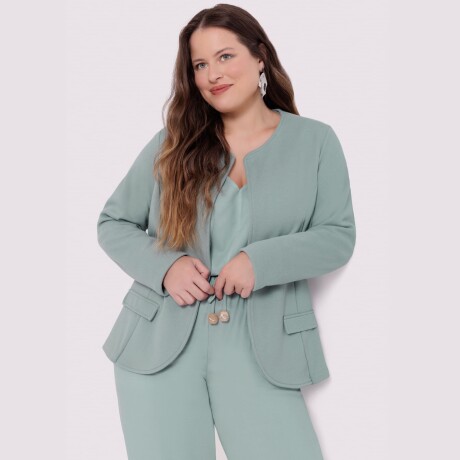 Blusa con Manga Martíngala Plus Size Verde