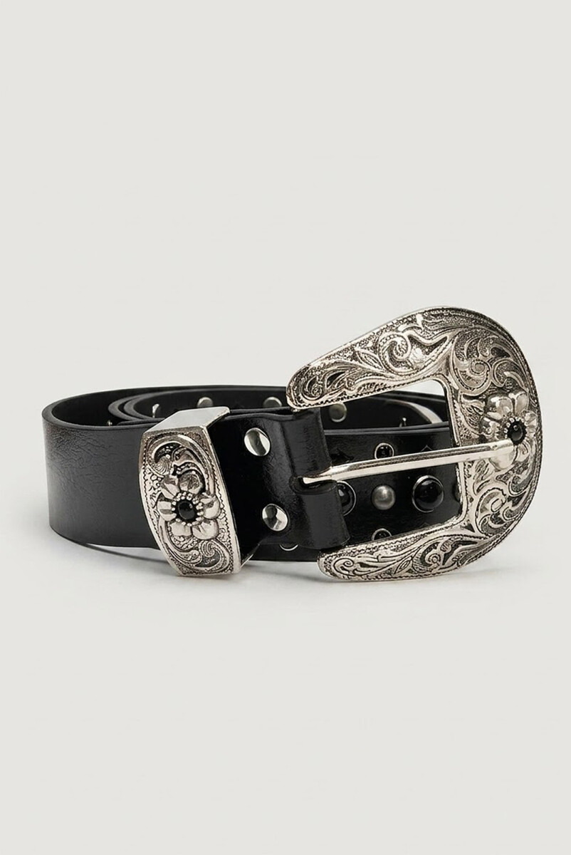 CINTO FLOWER BLACK - NEGRO 