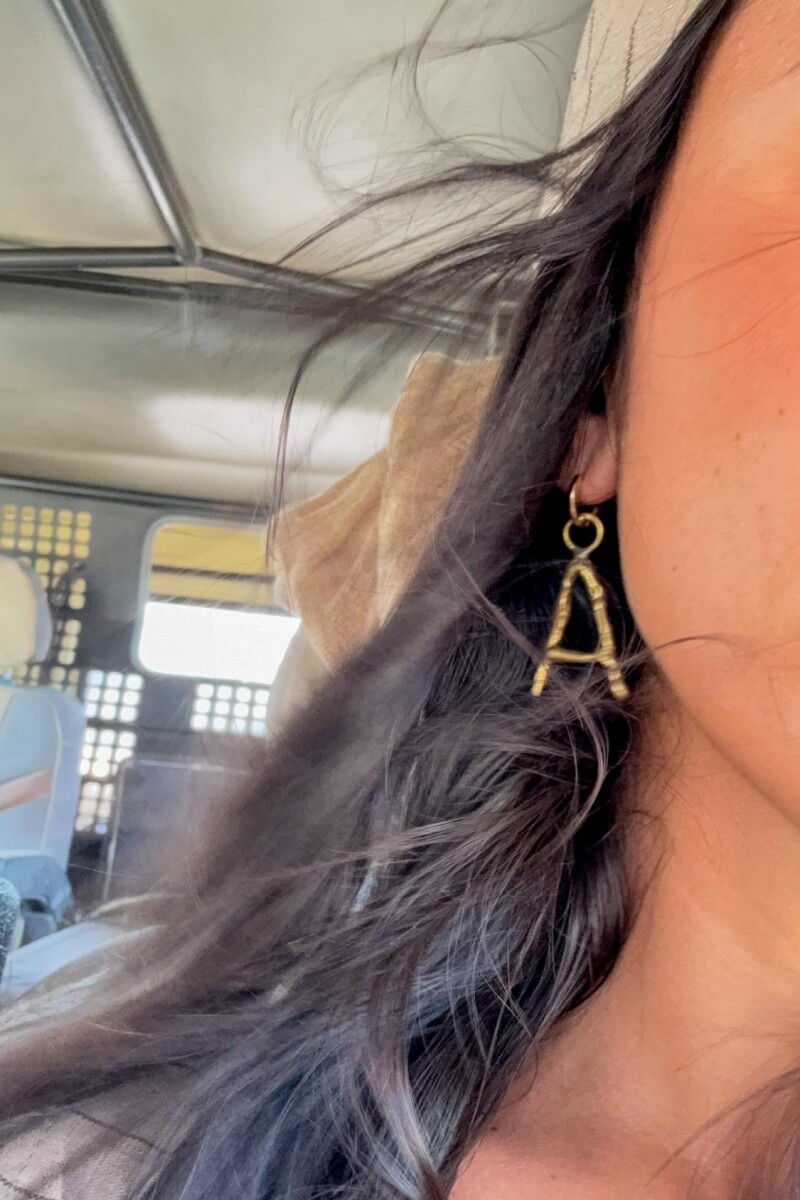 Spelling Earrings Bronce A