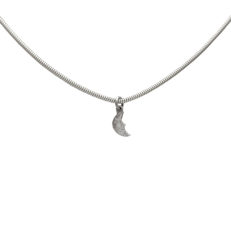 Dije Colgante Luna-Plata 925-Sin Piedra-CP3809 sinpiedra