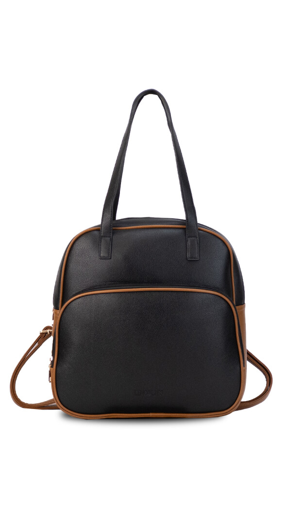 MOCHILA CLARA NEGRO Y SUELA