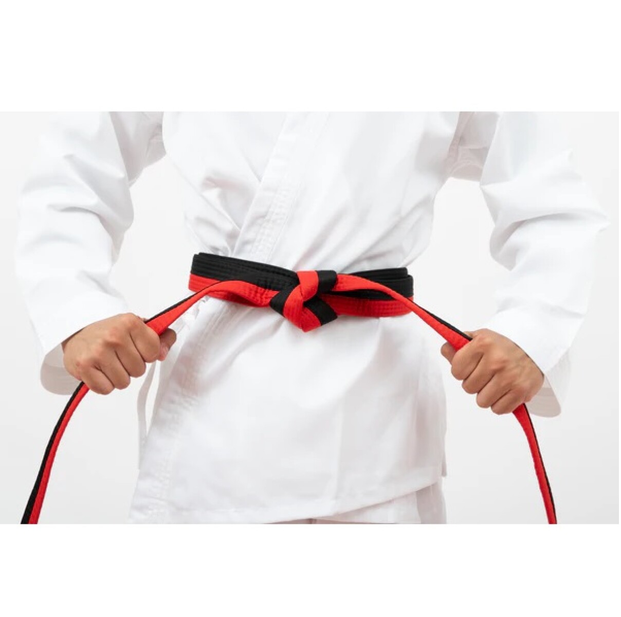 Cinturón de Artes Marciales –Negro/Rojo 300 cm 