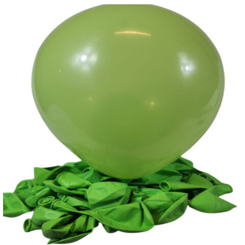 Globo Liso x50 Und Fessta R12 Verde Manzana