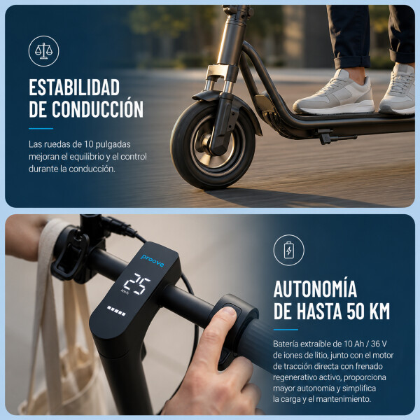 Monopatin Proove X City Pulse 350w MONOPATIN PROOVE XCITY PULSE NEGRO/AZUL