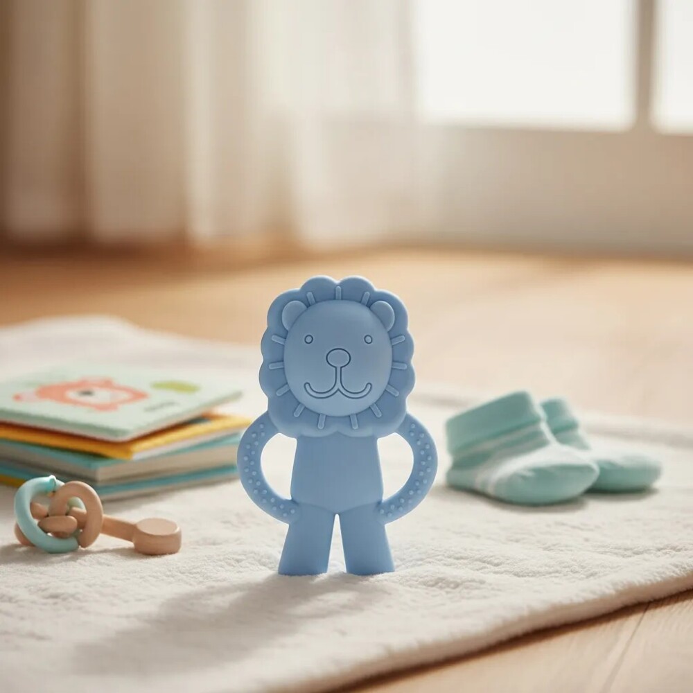 Mordillo silicona LEON buba celeste