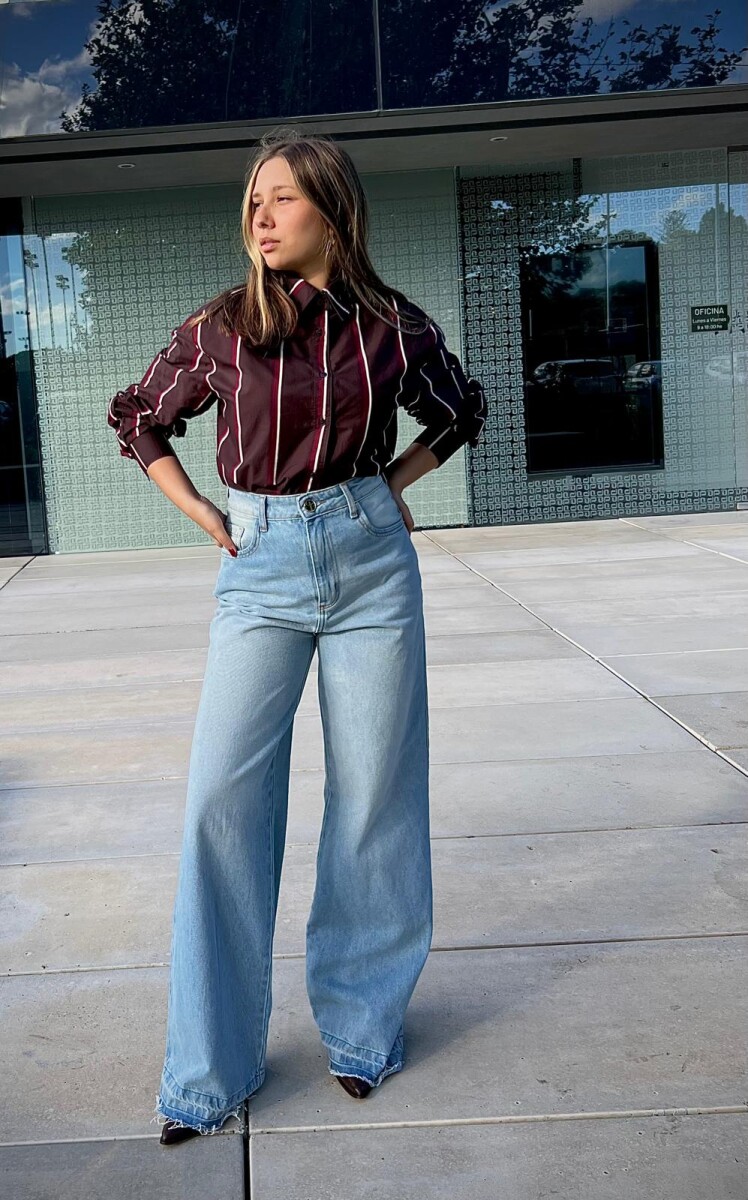 Jean wide leg Balandra - Celeste 