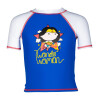 Remera De Lycra De Manga Corta Con Proteccion UV Para Niñas Arena Wonder Woman Kids UV Short Sleeve Tee Azul