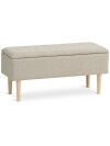 Banco BADSTED almacenaje tela beige/color roble Banco BADSTED almacenaje tela beige/color roble