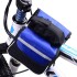 Alforja De Bici Bicicleta Bolso Impermeable Para Cuadro Variante Color Azul