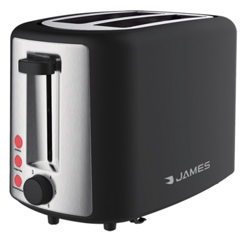 TOSTADORA JAMES INOXIDABLE 800W NEGRA TJI2P TOSTADORA JAMES INOXIDABLE 800W NEGRA TJI2P