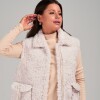 Chaleco de Piel Slowly Off White