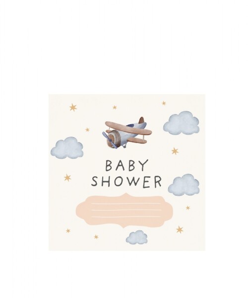 Tarjeta 10x10 baby shower DISEÑO 3