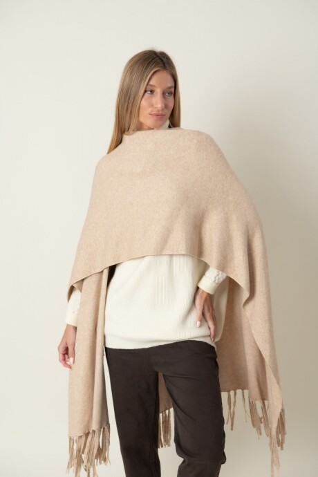RUANA MADRE PERLA Beige