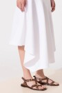 POLLERA MIDI WHITE Blanco