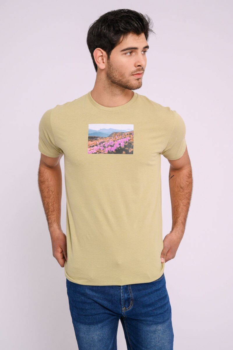 Remera estampada Verde